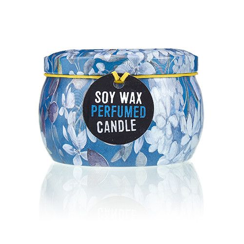 Tea & Rose Art Tin Candle - Assorted Design