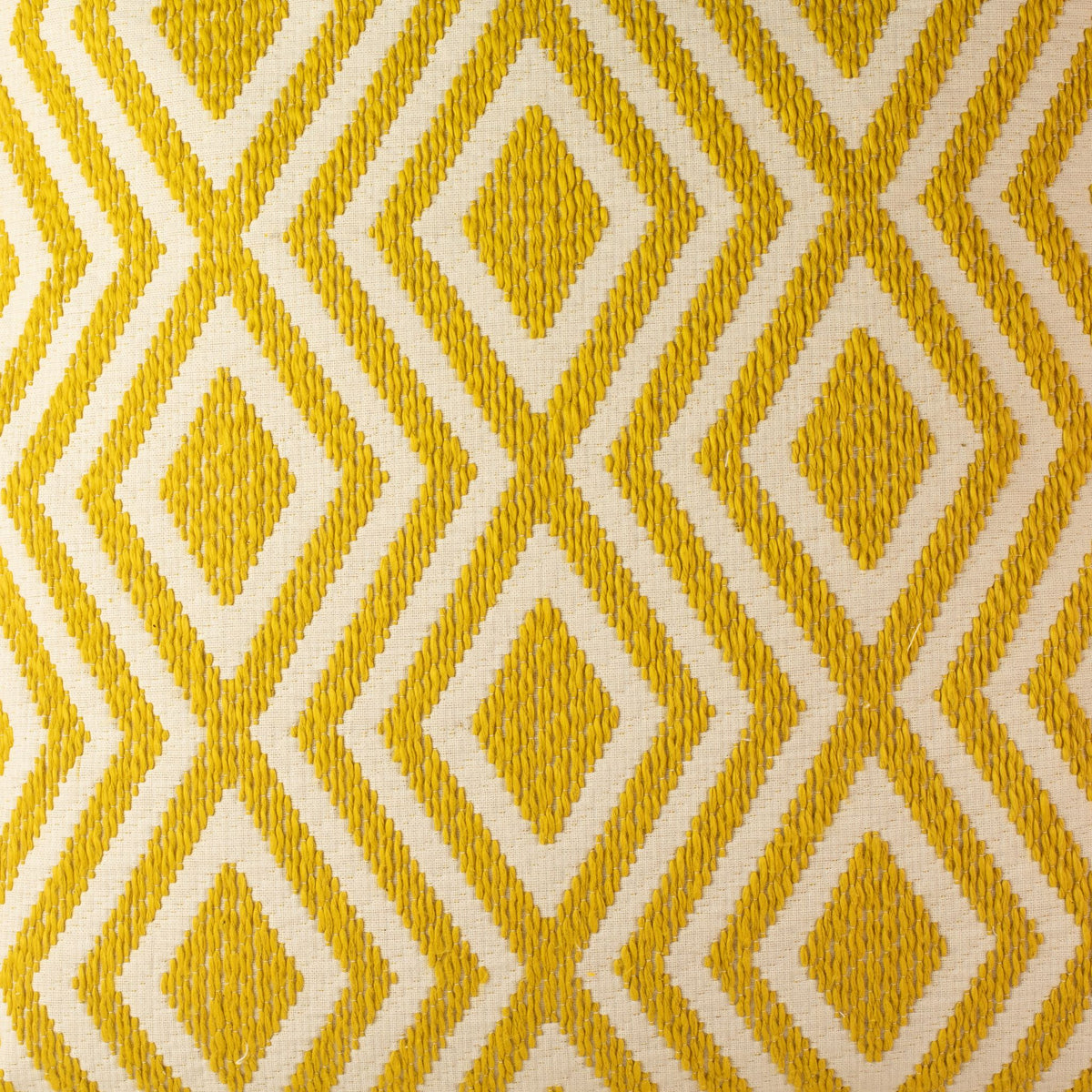Classic Cushion Cover - Mustard Diamonds - 60x60cm - Jumbo Style