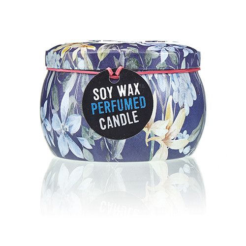Tea & Rose Art Tin Candle - Assorted Design