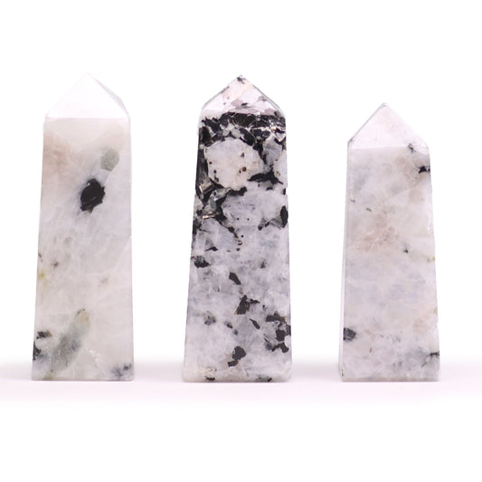 Gemstone Obelisk Point approx 5cm - Moonstone
