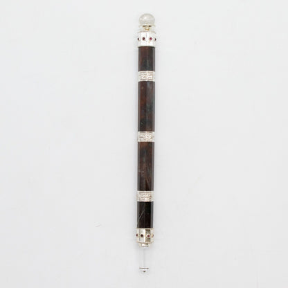 Bloodroot Soverign Wand -Extra Long Fancy Jasper Magic- Crystal Ball top - 26cm