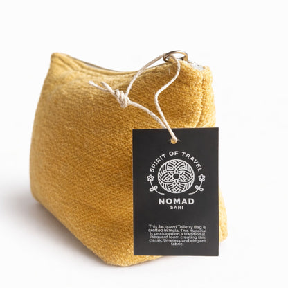 Marigold Loom Indian Jacquard Toiletry Bag