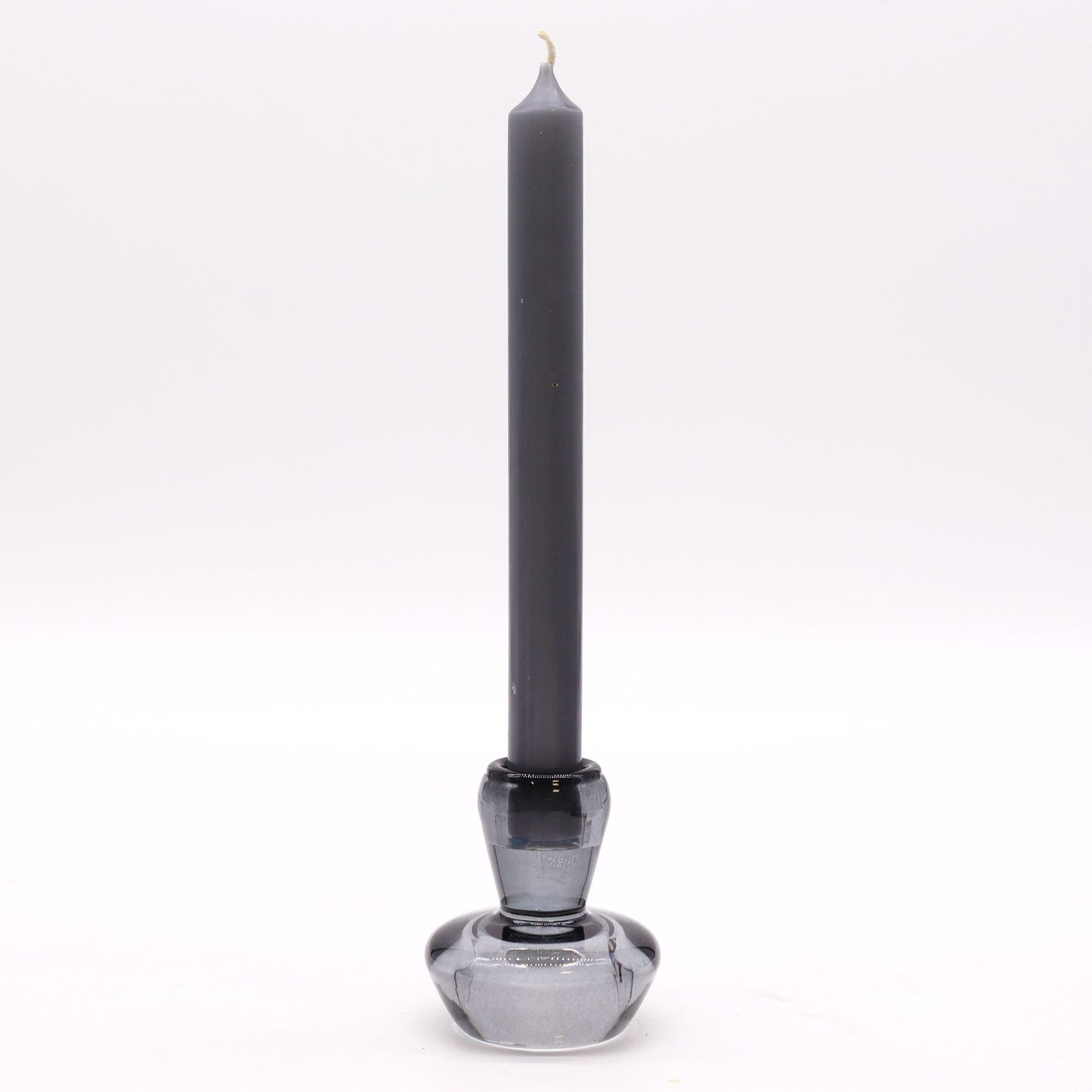 Pair of Mushroom Flip Dinner Candle / Tealight Holders - Midnight Grey