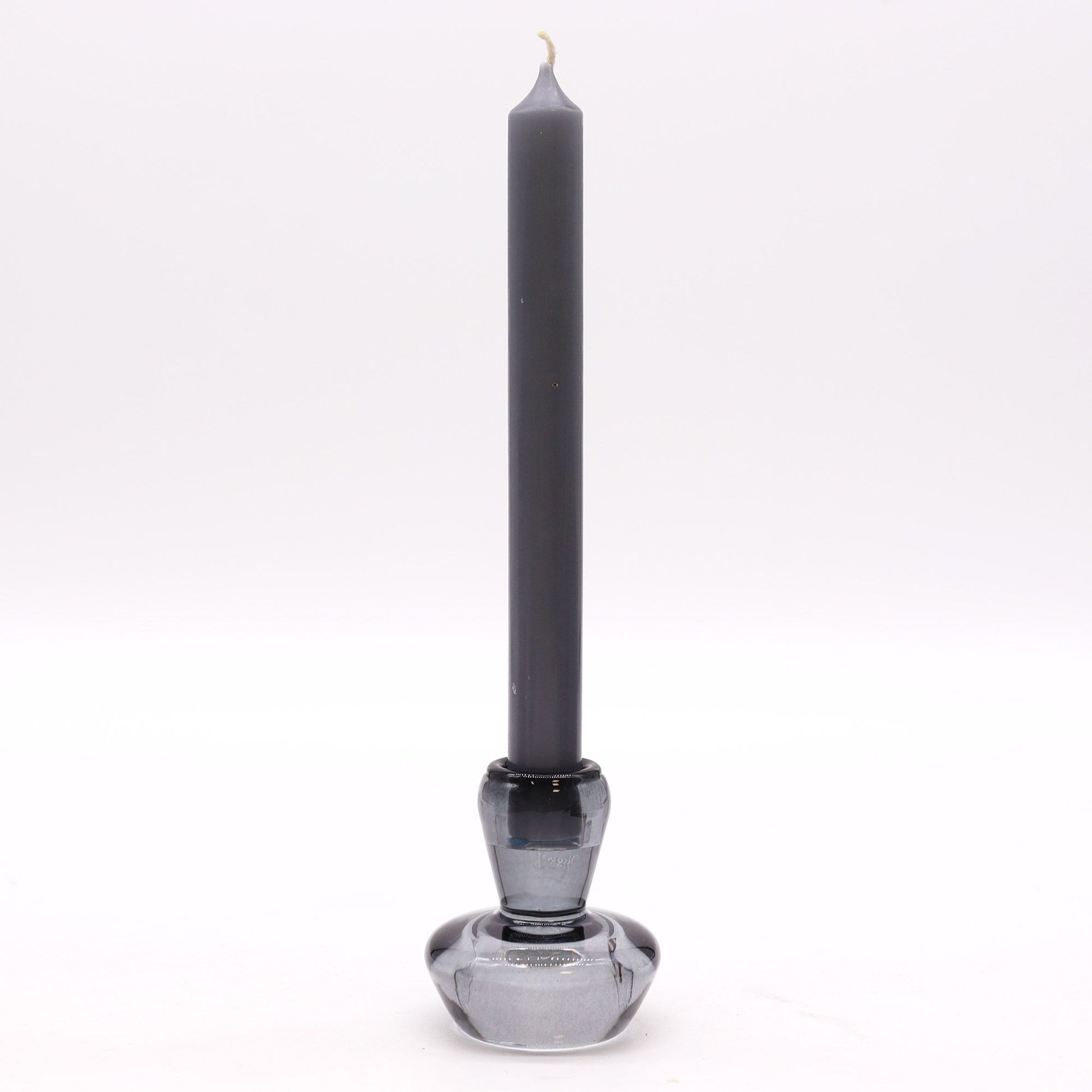 Pair of Mushroom Flip Dinner Candle / Tealight Holders - Midnight Grey