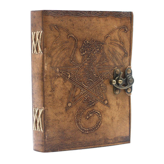 Leather Dragon Notebook - 20x15.5cm