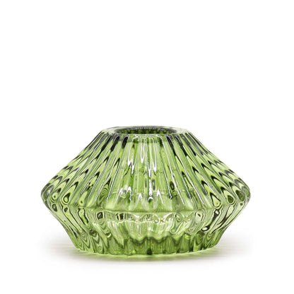 Pair of Flower Flip Dinner Candle / Tealight Holders - Garden Jade