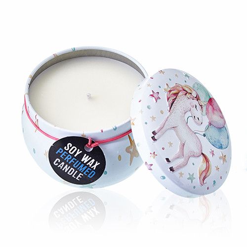 Moonstone Art Tin Candle - Assorted Unicorn Designs