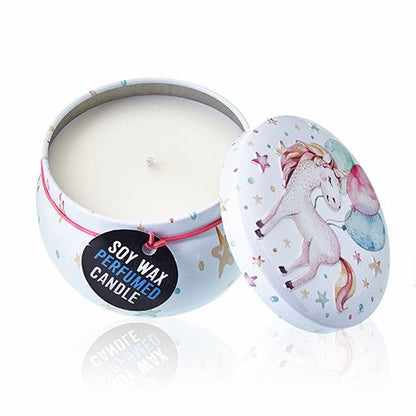 Moonstone Art Tin Candle - Assorted Unicorn Designs