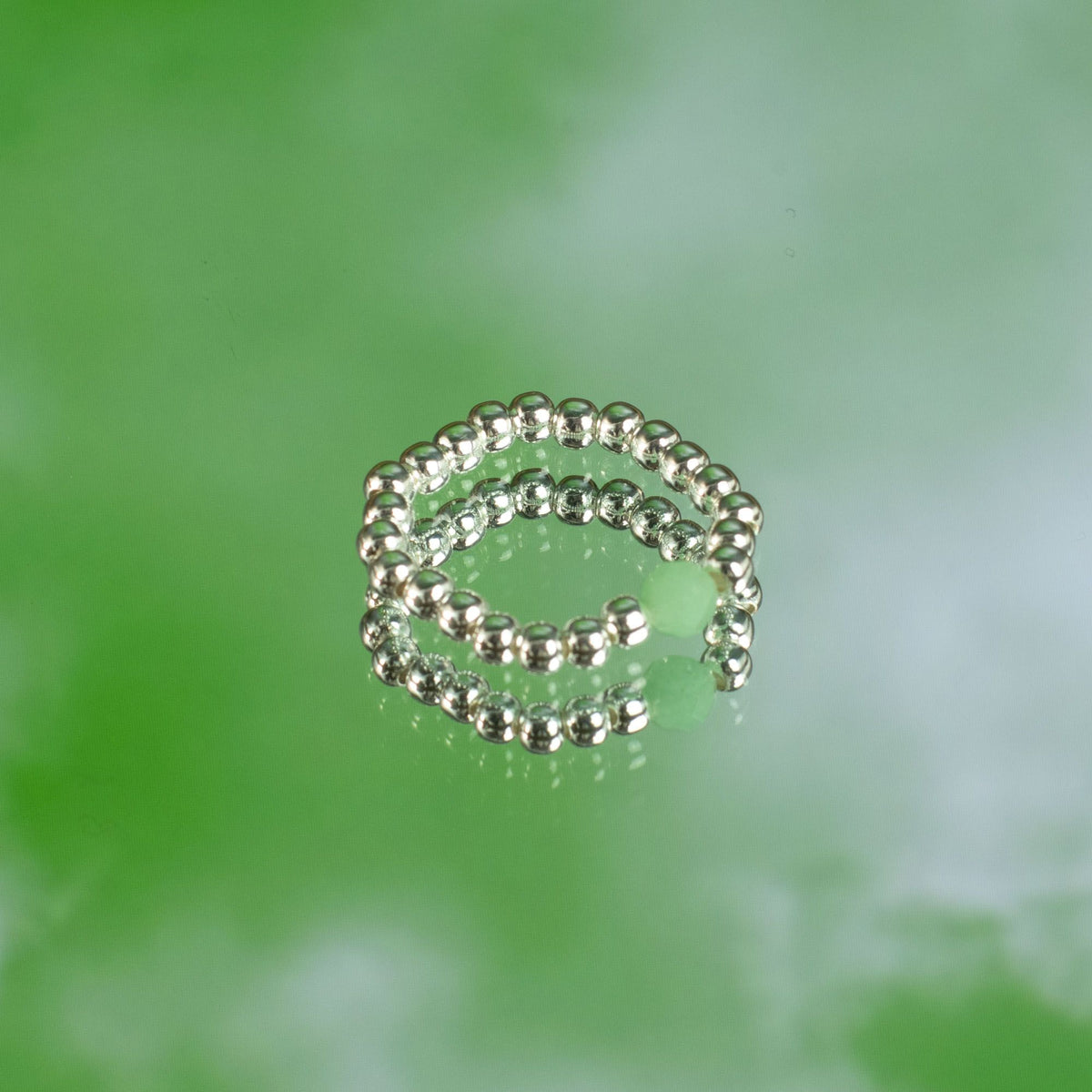 Nymph Spirit Gemstone Ring Set - Forest Spirit