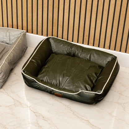 PAW Bed – Small Khaki Green – 60 × 50 × 15cm