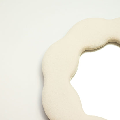 Soft Squiggly Mirror – Flower – Stone (25.4x25.4x2.3cm)