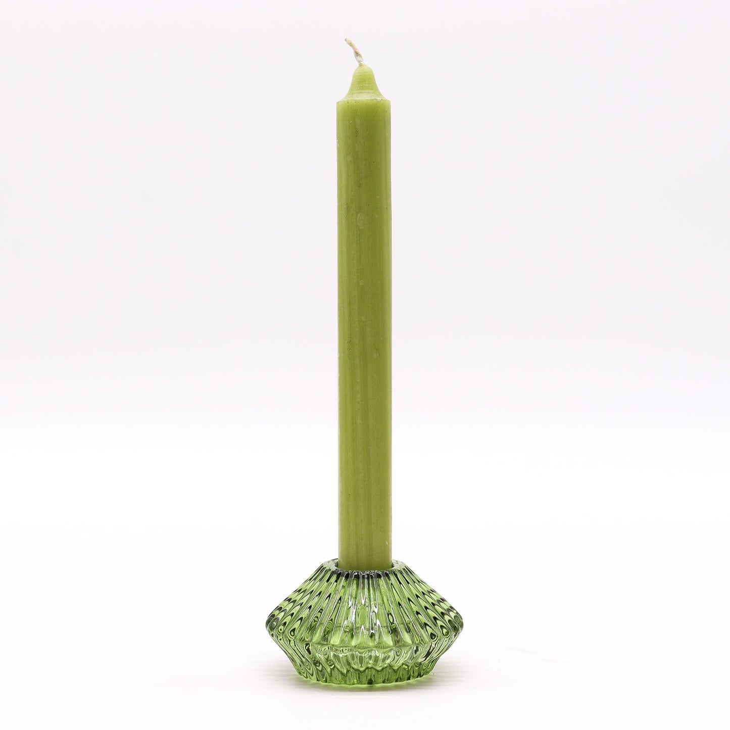 Pair of Flower Flip Dinner Candle / Tealight Holders - Garden Jade