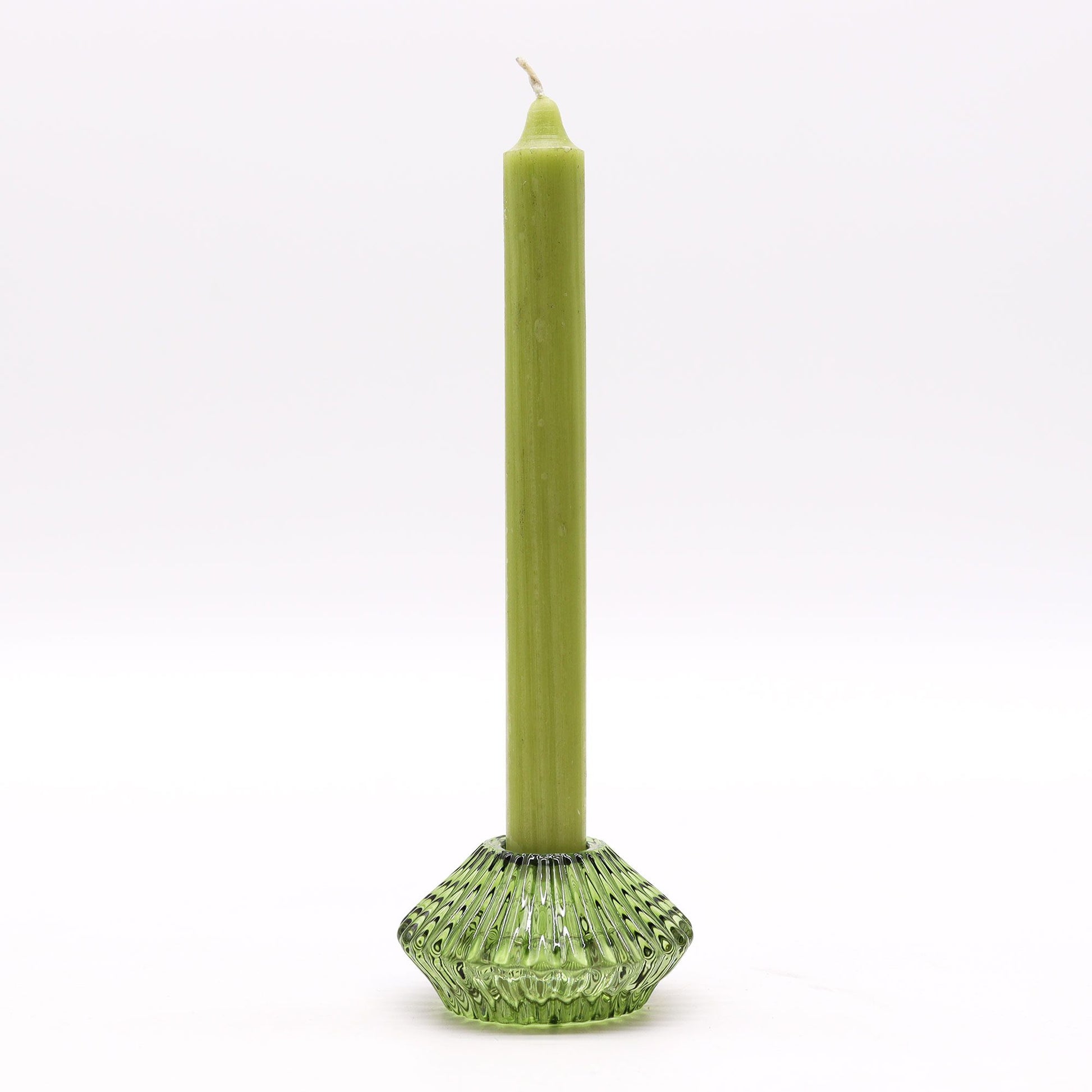 Pair of Flower Flip Dinner Candle / Tealight Holders - Garden Jade