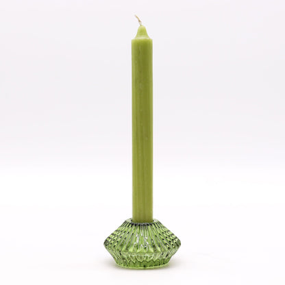 Pair of Flower Flip Dinner Candle / Tealight Holders - Garden Jade