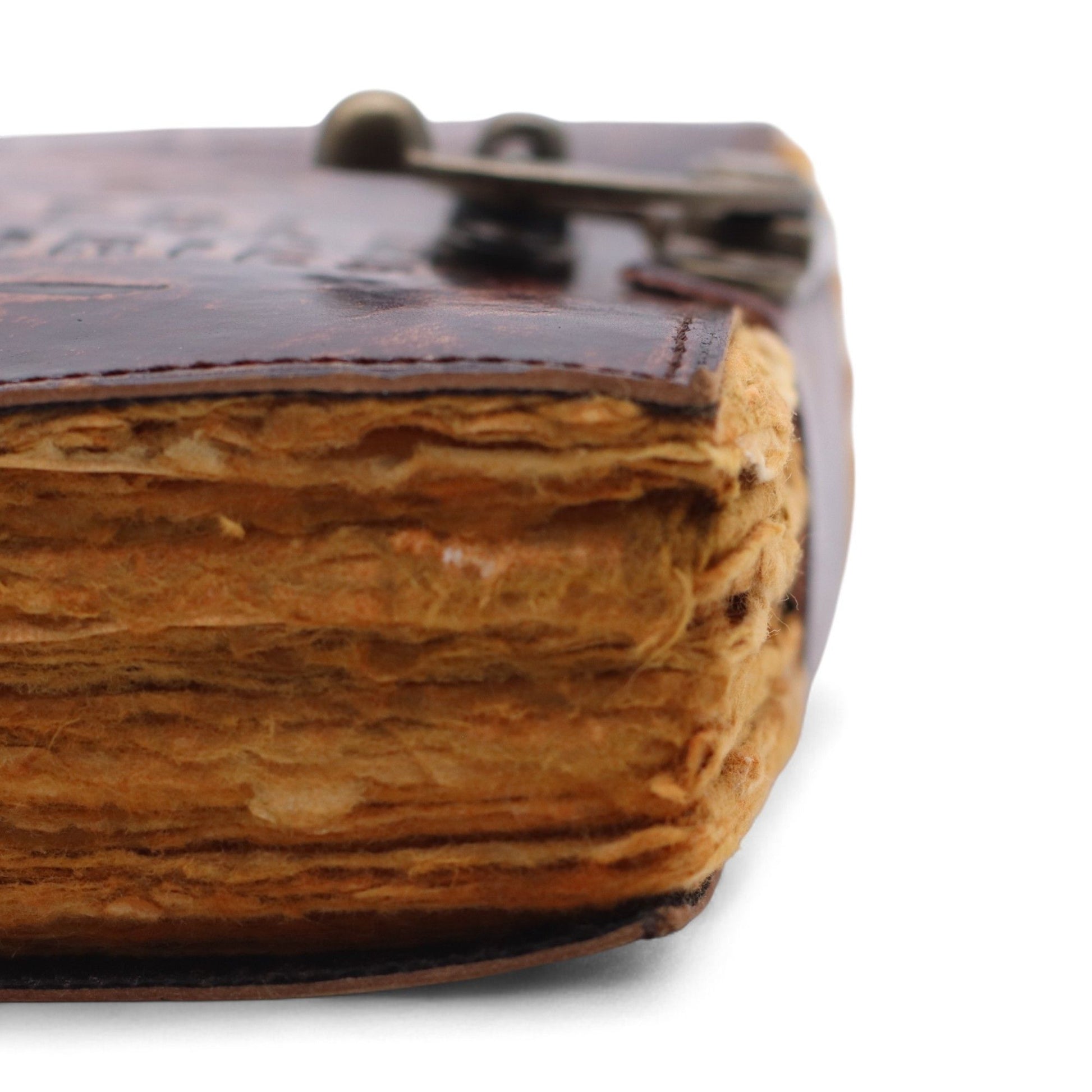 Fat Deckled Leather Notebook – The Book of Untold Stories – 15x10cm