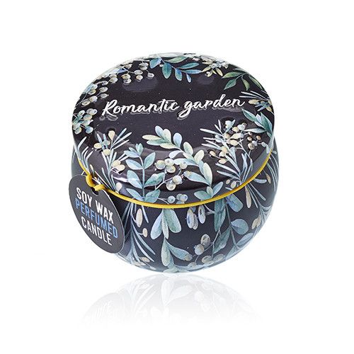 Tea & Rose Art Tin Candle - Assorted Design