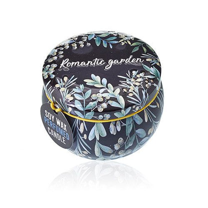 Tea & Rose Art Tin Candle - Assorted Design