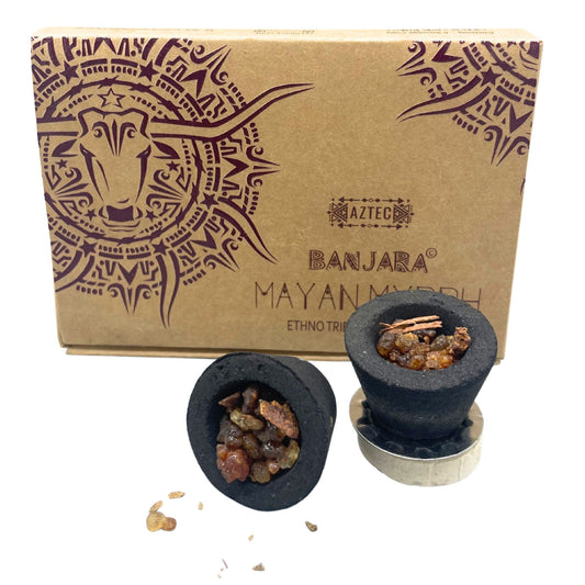 Banjara Smudge & Resin Cups - Mayan Myrrh