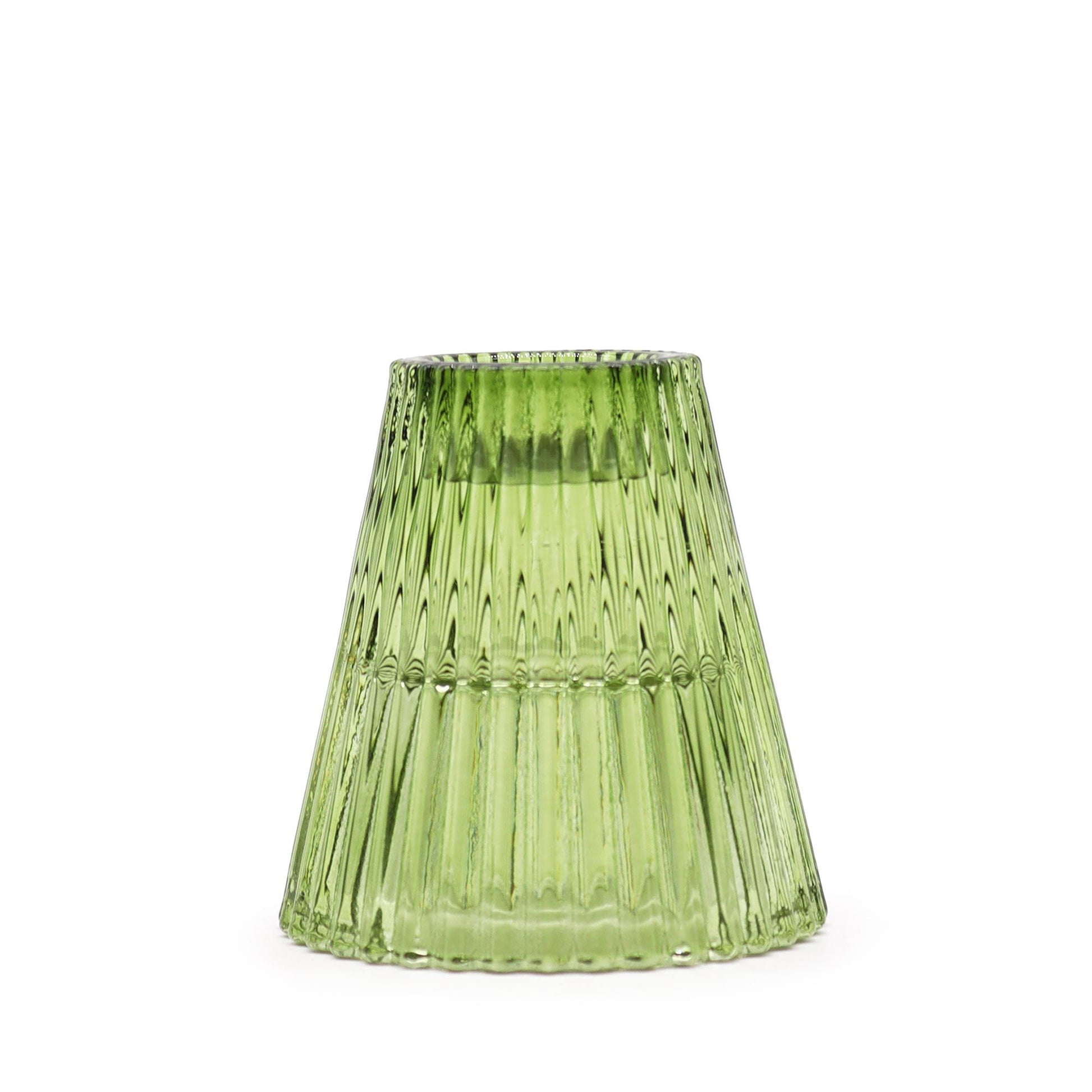 Pair of Flip Dinner Candle / Tealight Holders - Garden Jade