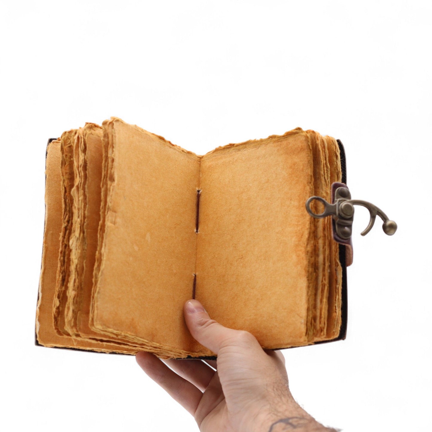 Fat Deckled Leather Notebook – The Book of Untold Stories – 15x10cm