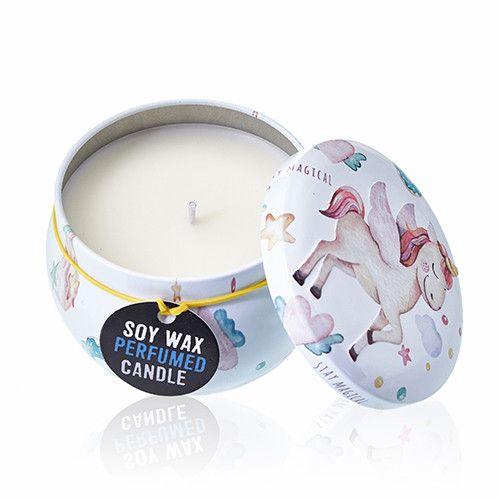 Moonstone Art Tin Candle - Assorted Unicorn Designs