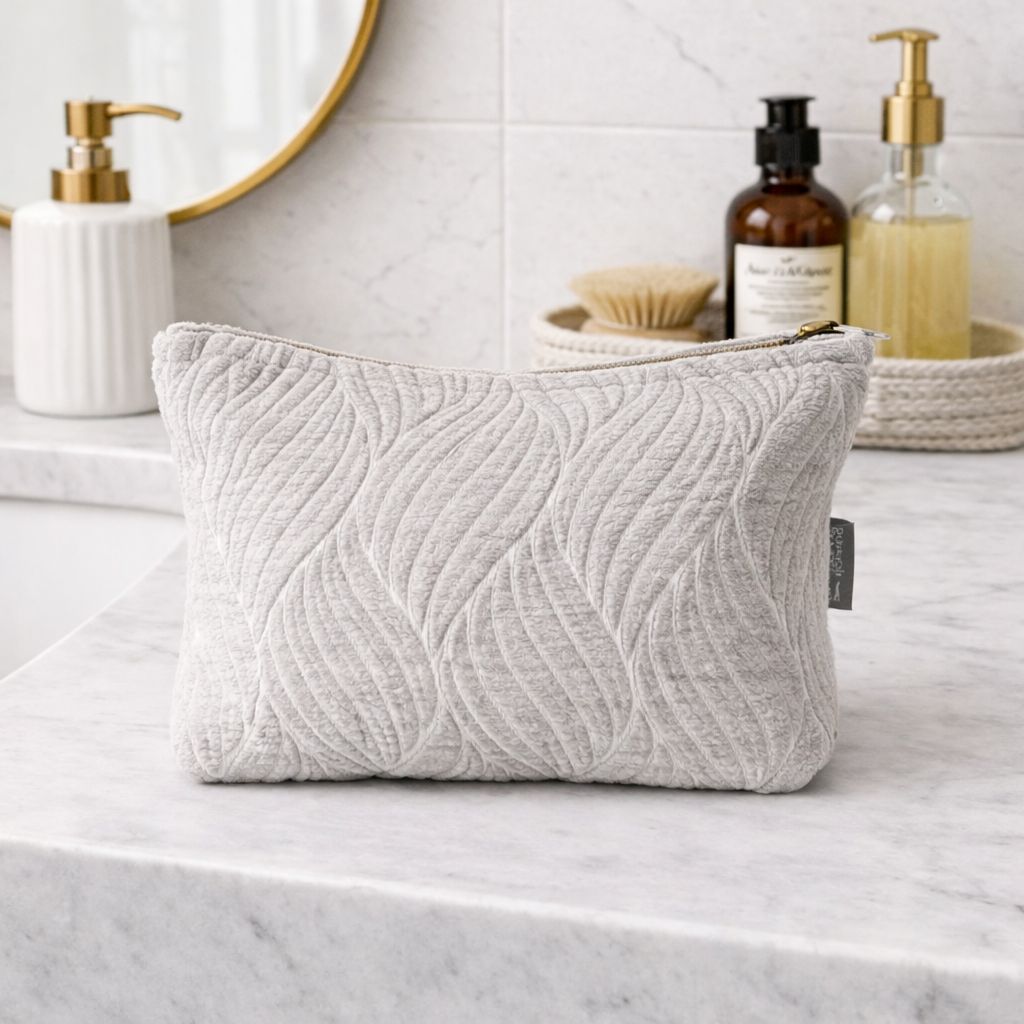 Moonlit Weave Indian Jacquard Toiletry Bag