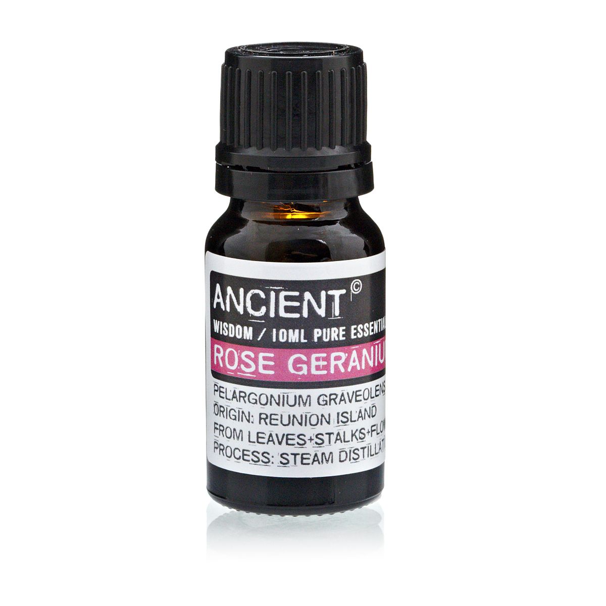 10 ml Rose Geranium Essential Oil bottle