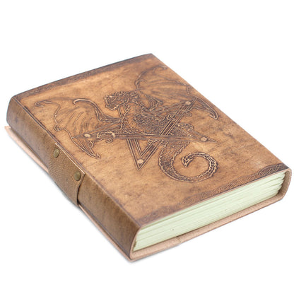 Leather Dragon Notebook - 20x15.5cm
