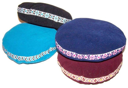 Singing Bowl Velvet Cushion - 7cm - Assorted Colours
