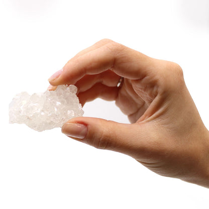 6x White Apophyllite Clusters 20-30mm