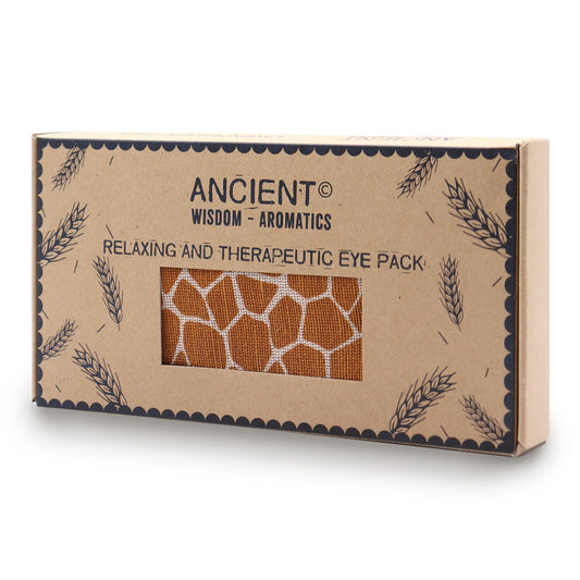 Lavender Natural Cotton and Juco Eye Pillow - Madagascar Giraffe