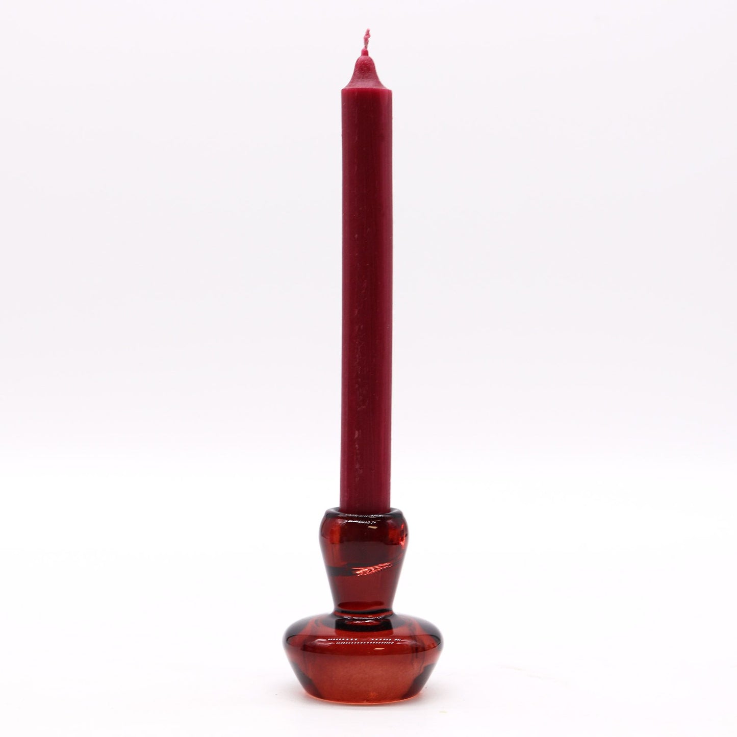 Pair of Mushroom Flip Dinner Candle / Tealight Holders - Vampire Red