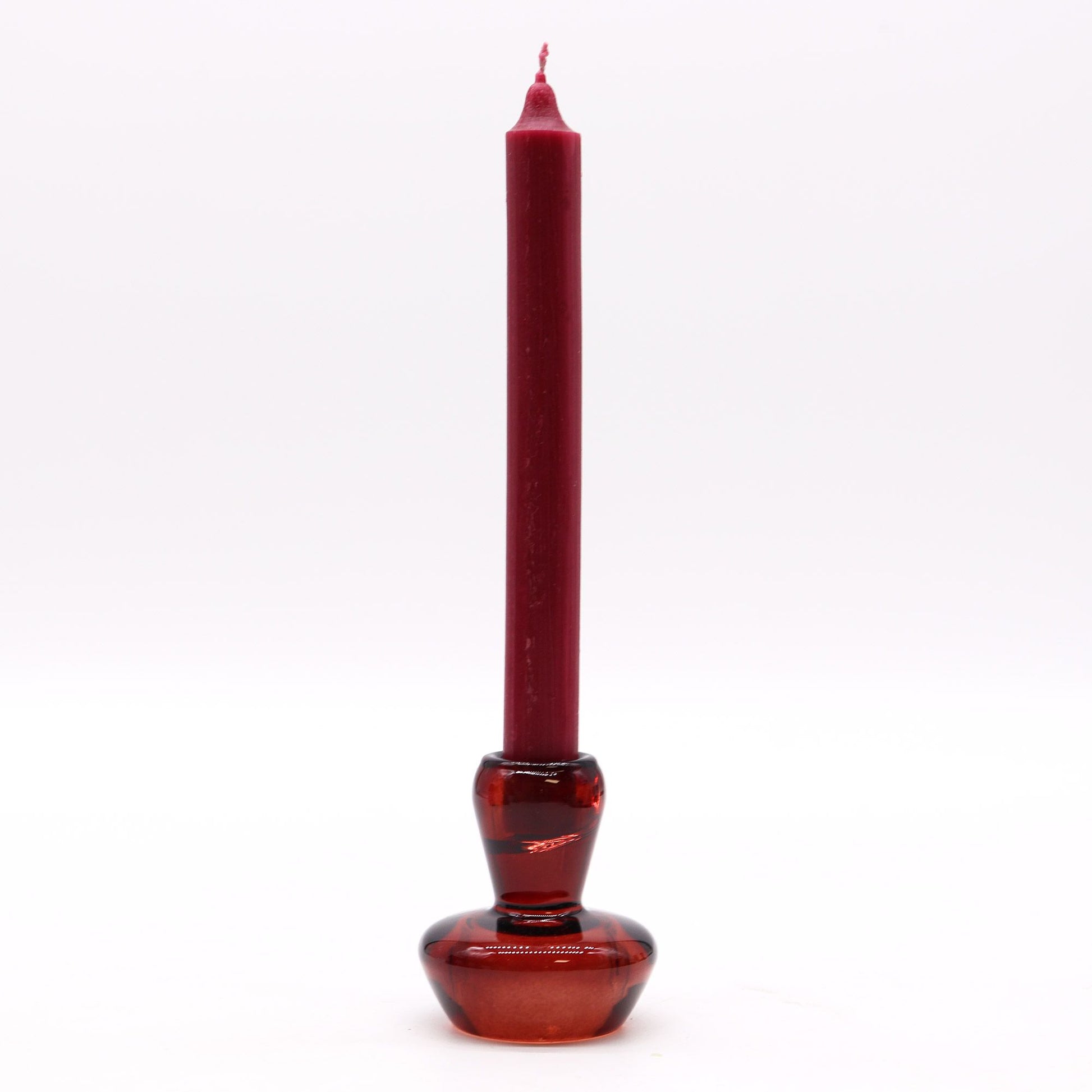 Pair of Mushroom Flip Dinner Candle / Tealight Holders - Vampire Red