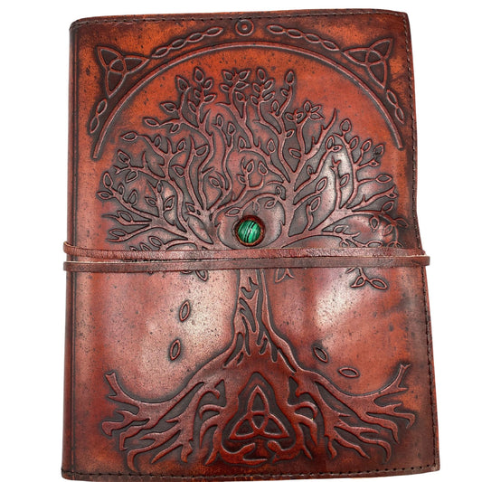 Large Tree of Life Leather Journal – 20x16cm