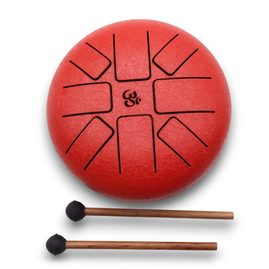 Red HAPI Drum Om - 16cm