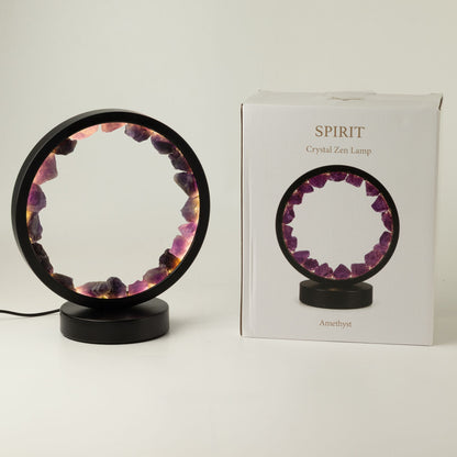 Gemstone Halo Lamp - Zen Spirit  - Amethyst