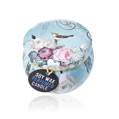 Peonies Art Tin Candle - Assorted Design