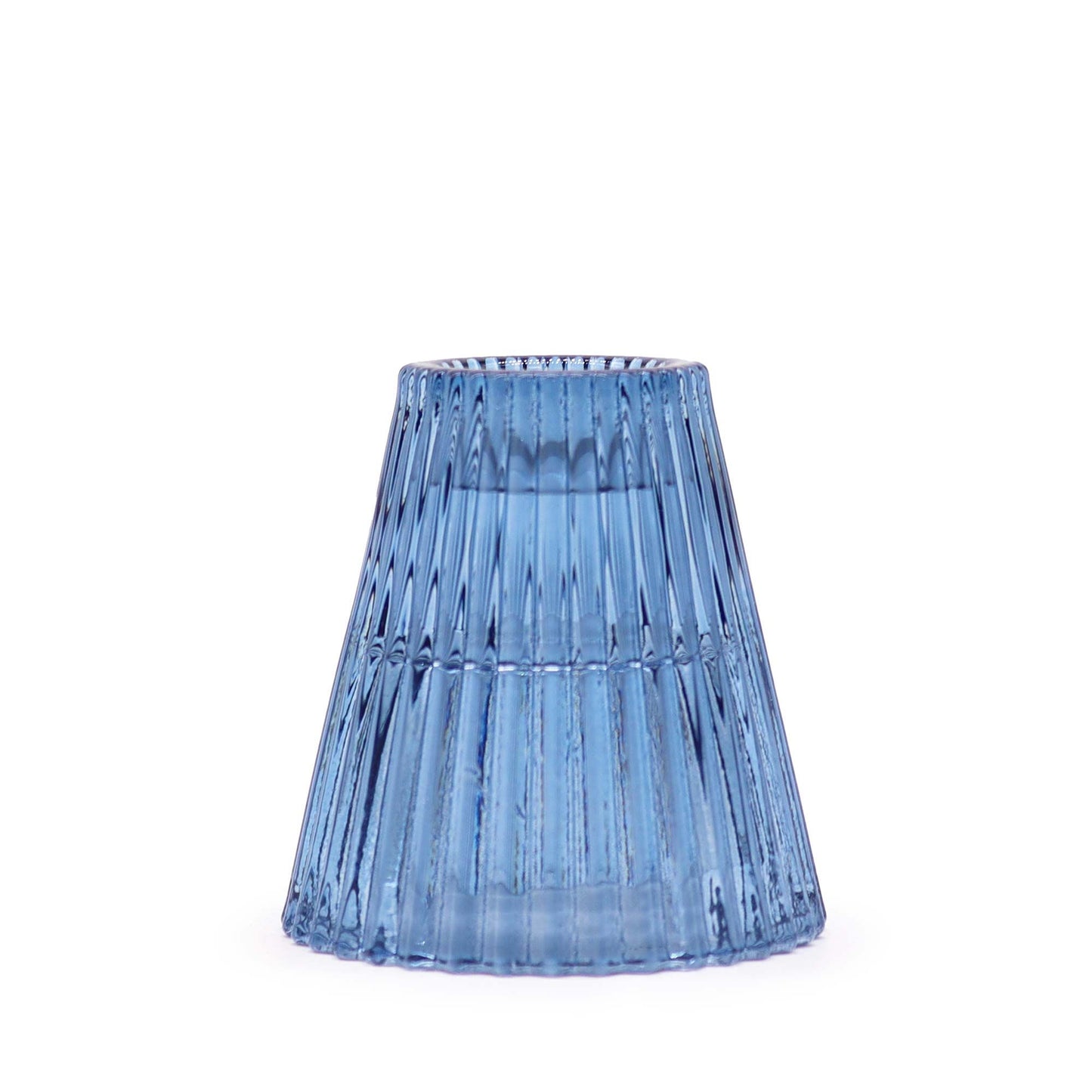 Pair of Flip Dinner Candle / Tealight Holders - Royal Blue