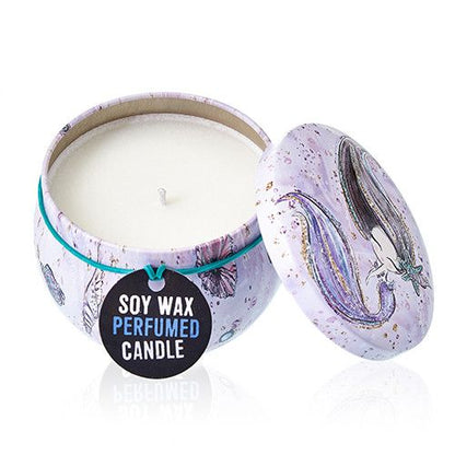 Raspberry Art Tin Candle - Assorted Sea Life Designs