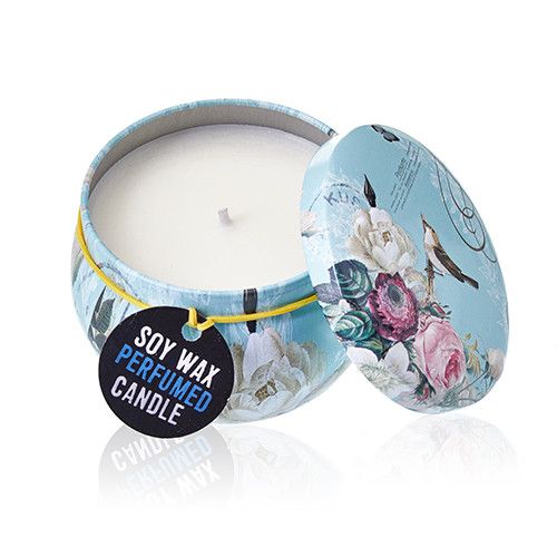 Peonies Art Tin Candle - Assorted Design