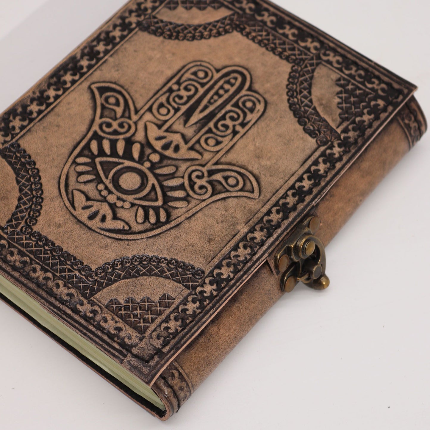 Hamsa - Esoteric Notebook - Antique Grey - 200 pages Stich Edge- 17.5x12.5cm