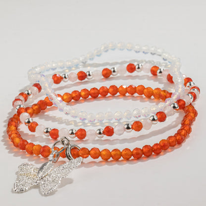 Nymph Spirit Gemstone Bracelet Set - Blood Moon