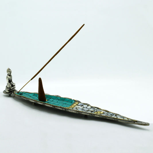 Buddha Long Leaf Tibetan Incense Holder