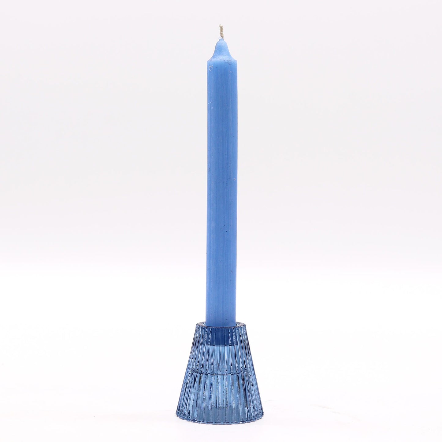 Pair of Flip Dinner Candle / Tealight Holders - Royal Blue