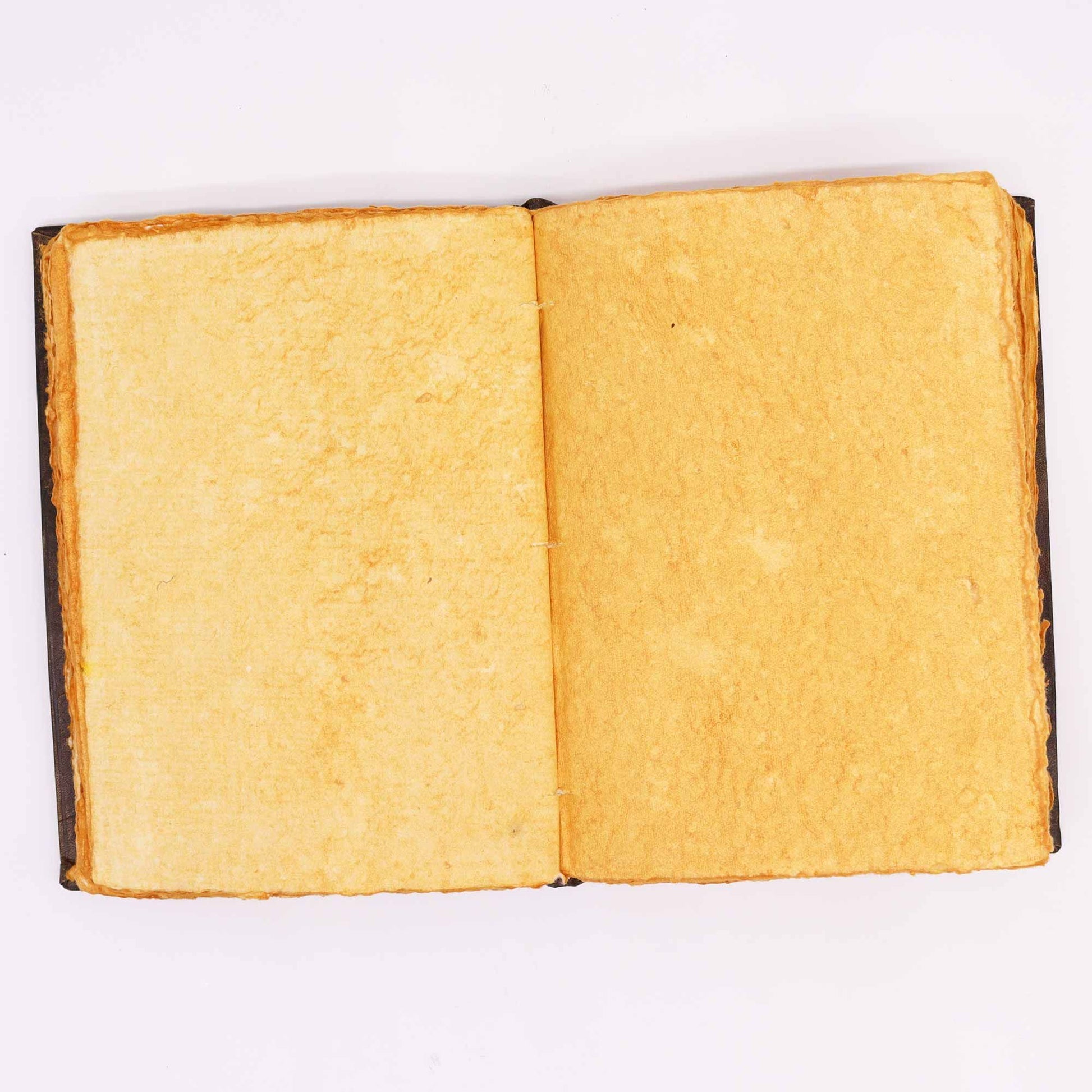 Hefty Red Tan Book - Zinc Rose Decor - 200 Deckle Edges Pages - 26x18cm