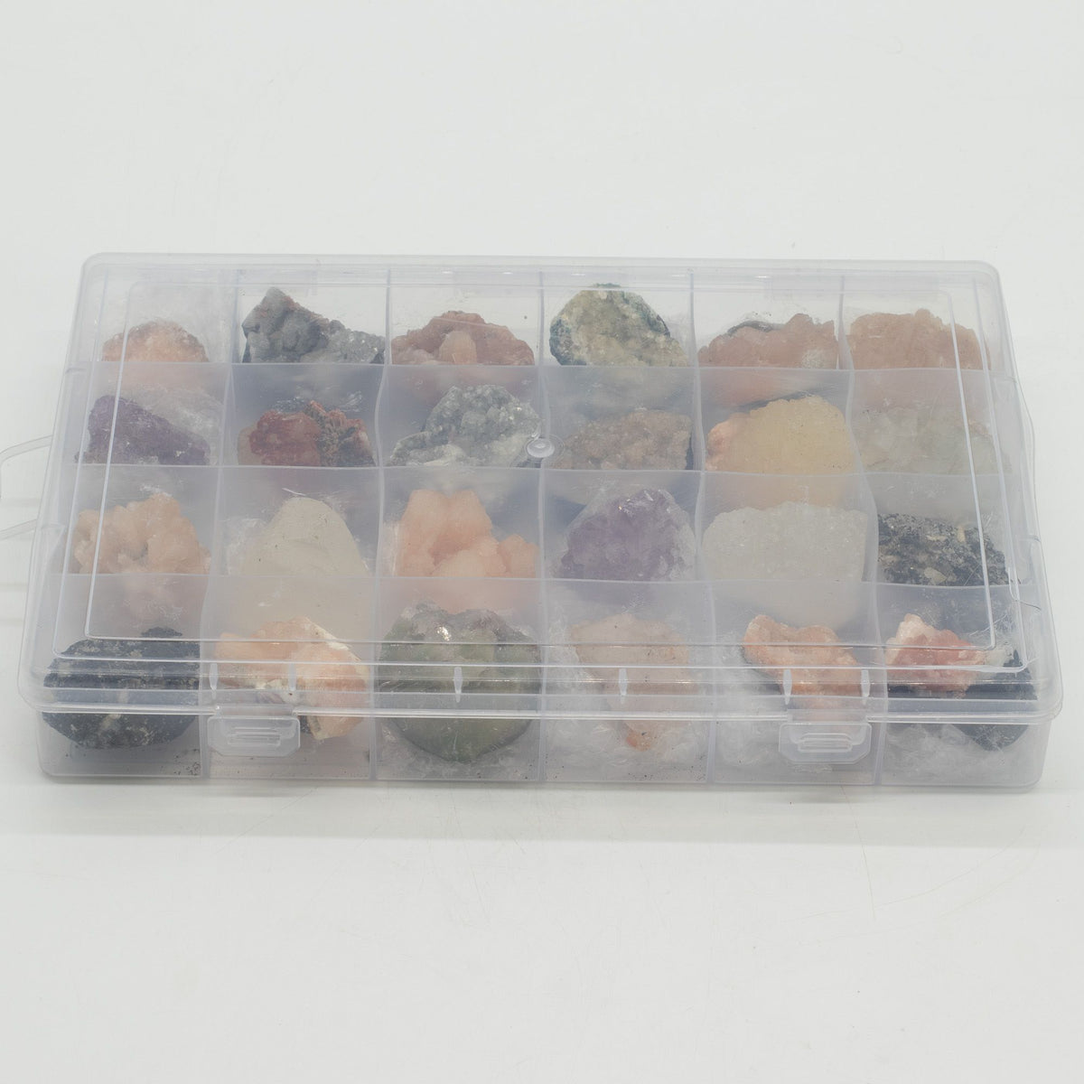 Mineral Specimens - Mixed Indian Zeolites in Display Box