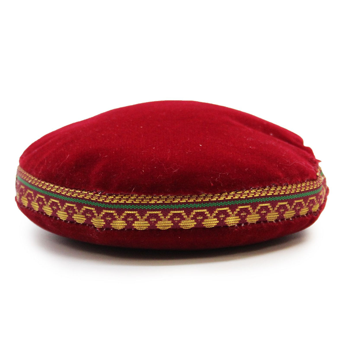 Singing Bowl Velvet Cushion - 11cm - Assorted Colours