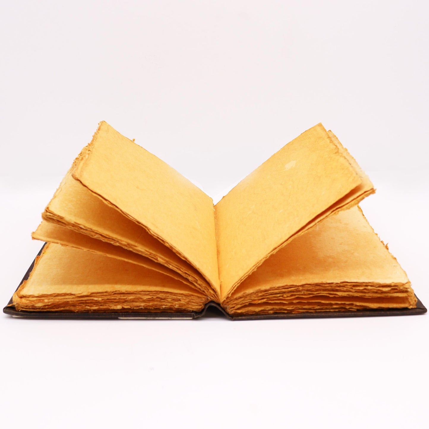 Hefty Red Tan Book - Zinc Rose Decor - 200 Deckle Edges Pages - 26x18cm