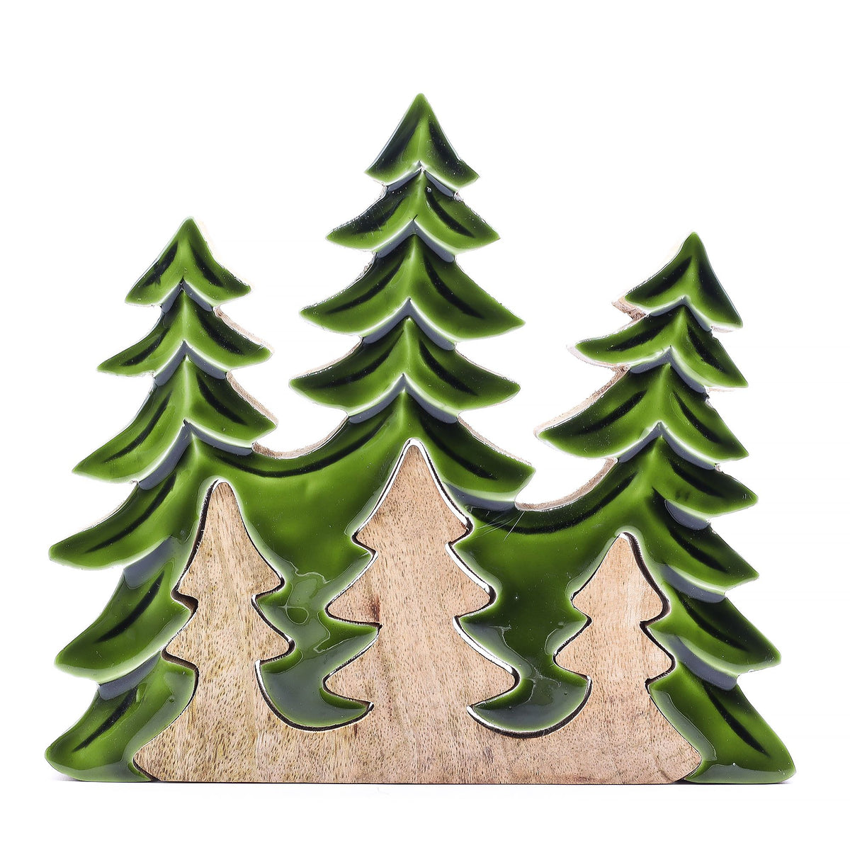 Lost in the Forrest - Three Trees 3D Wooden Decoration - 20x23cm