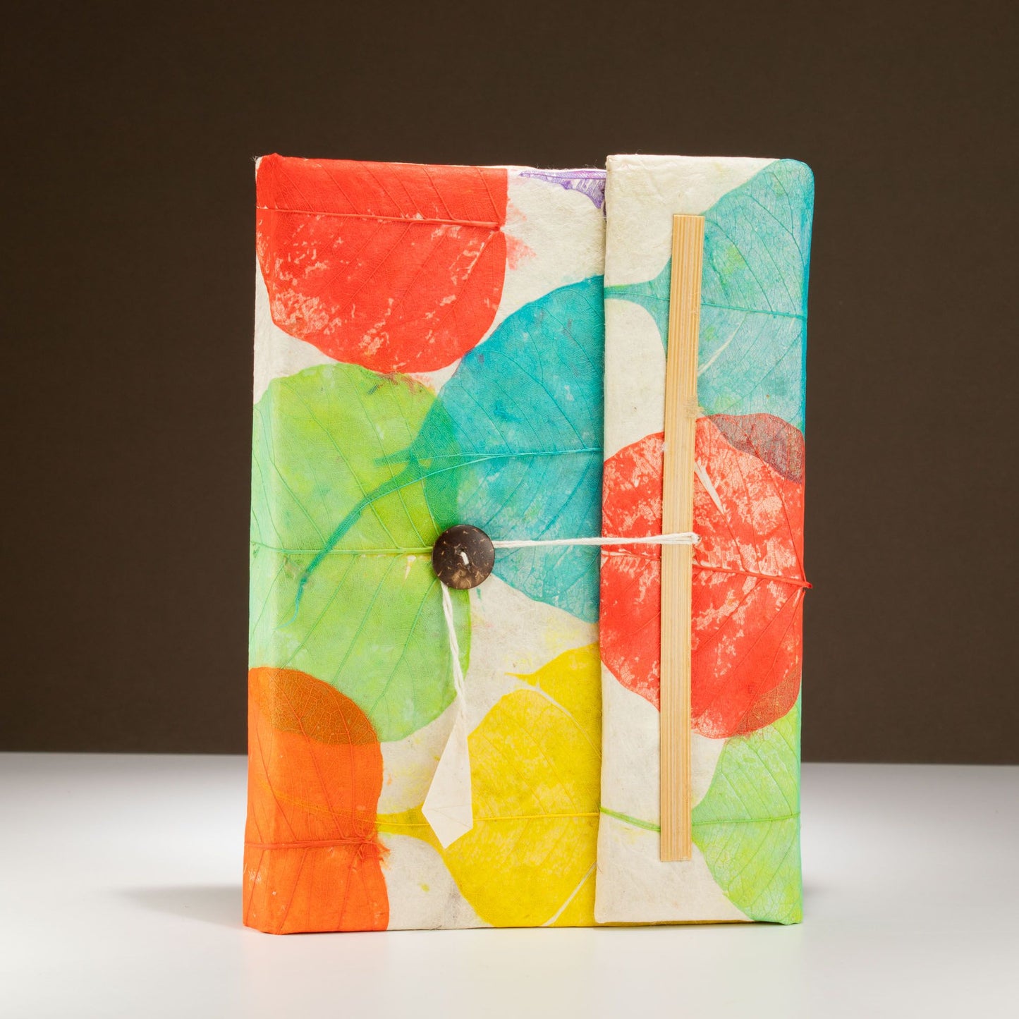 Lokta Colorful Leafs Notebook – Large